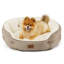 Lit pour chien et chat rond pour petits animaux de compagnie, nid lavable en peluche avec base antidérapante, intérieur-135269486-112669762