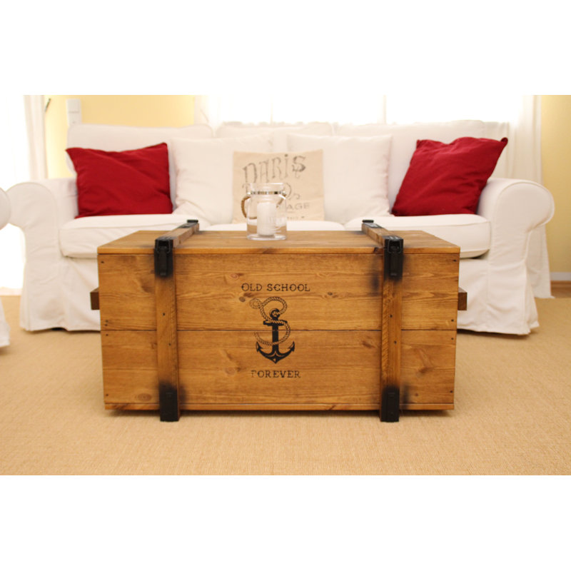 Solid Wood Coffee Table, 45cm H x 85cm W x 48cm D