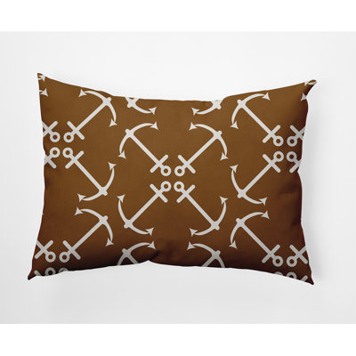Housse et insert de coussin rectangulaire intérieur / extérieur en polyester Nautical Nights