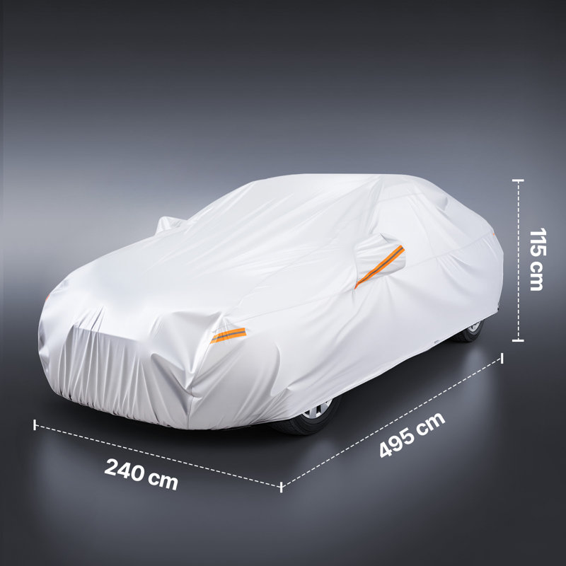 Zip Automobile Cover By VEVOR, 115 cm H x 240 cm W x 495 cm D