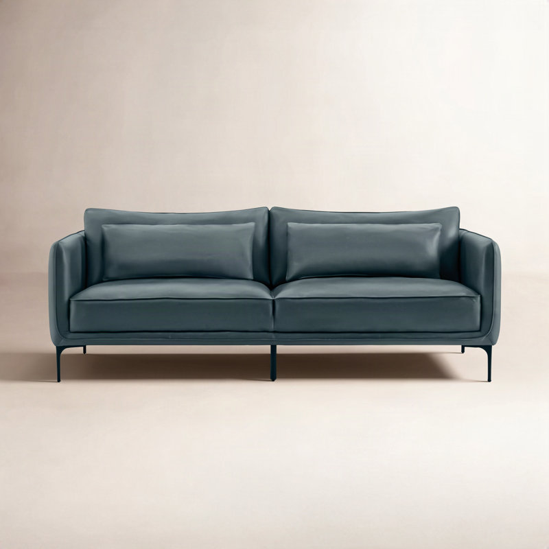 Canapé Rae, Florida Teal Genuine Leather