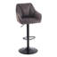 Swivel Upholstered Adjustable Height Counter Stool with Metal Frame-581688011