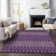 Premium Machine Washable Prisco Purple Rug