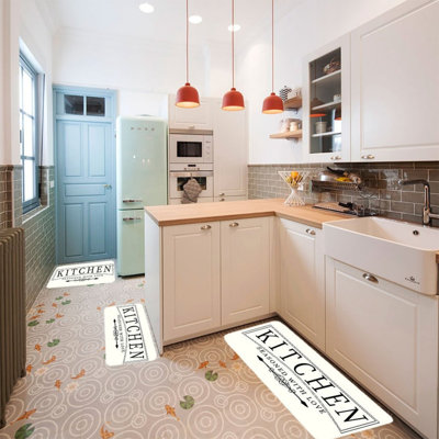 Ensemble de tapis de cuisine 3 pièces