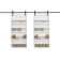 Manufactured Wood Bookshelf Style Barn Door Primed with Mounting Hardware Kit