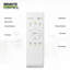 Ventilateur de plafond à profil bas de 22 po avec lumière DEL Télécommande RVB Amaaz Haut-parleur Bluetooth intelligent pour la chambre à coucher et le salon-370698567