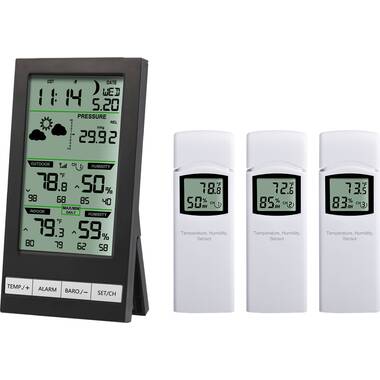 Ambient Weather WS-10-C Wireless Indoor/Outdoor 8-Channel Thermo-Hygrometer,  Console Only