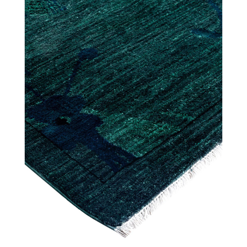 Overyed One-of-a-Kind Rectangle 9'2" X 11'10" Hand Knotted Area Rug