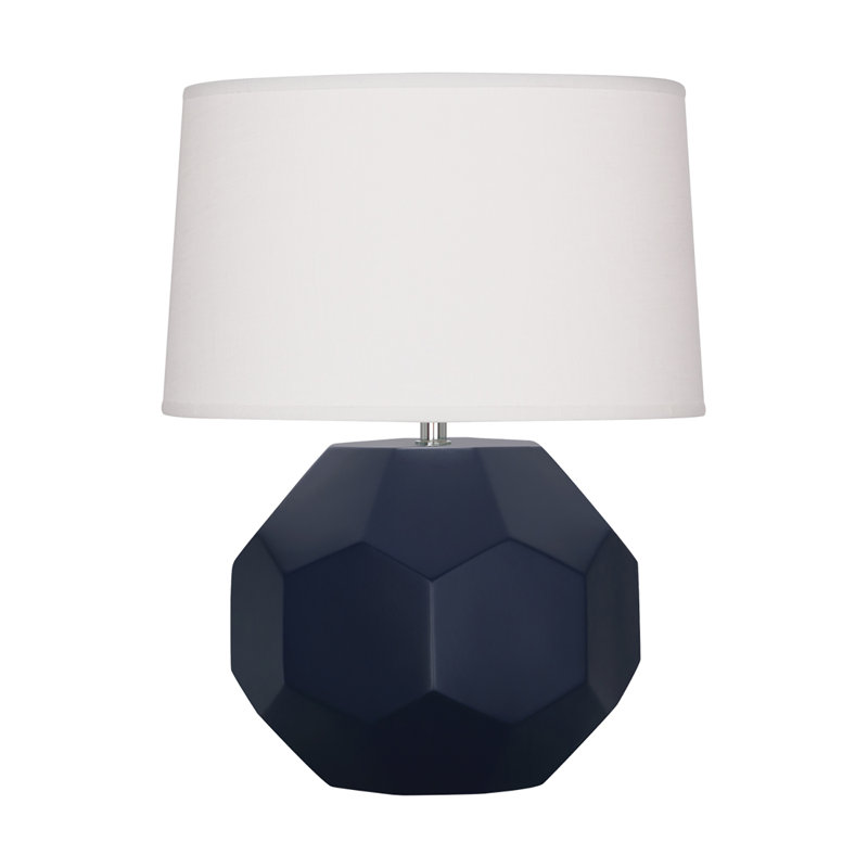 Small Franklin Accent Lamp, Matte Midnight Blue, 23.5" H x 19.5" W x 19.5" D