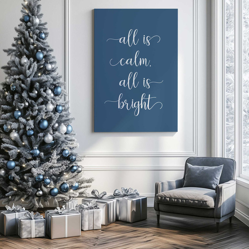 «All is Calm», reproduction d'art sur toile, H 18 po x l 12 po, Toile tendue avec châssis
