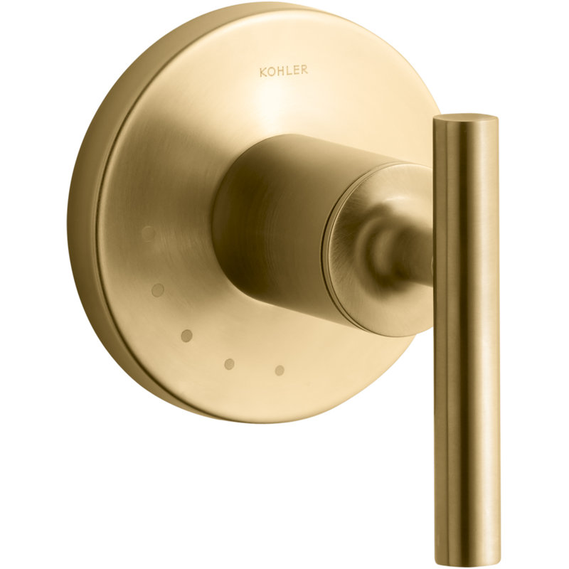 Purist® Valve Trim with Lever Handle for Volume Control Valve, Gold