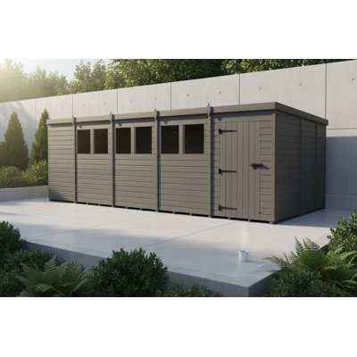 19x10 Pent Composite Shed