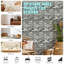 10 x 3 x 3 carreaux de brique autocollant mural papier peint panneau de mousse 13,8 x 15,2 po