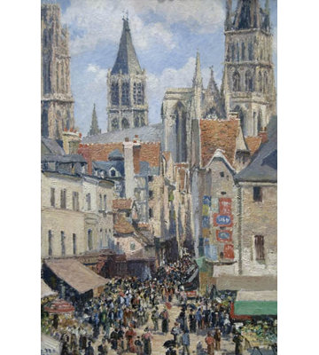 " Rue De L " by Camille Pissarro