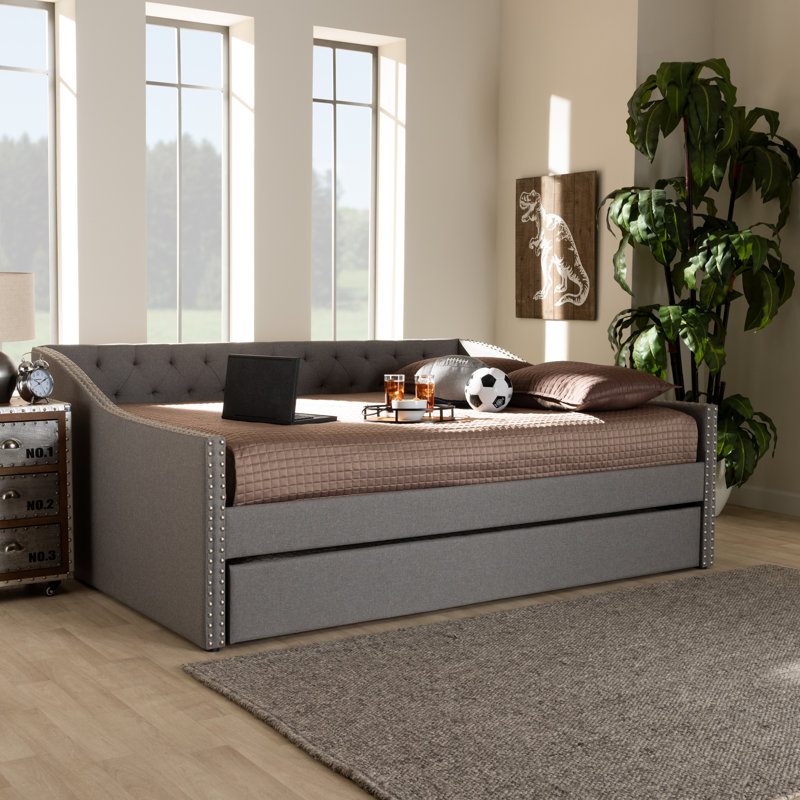 Weldon Upholstered Daybed, Light Gray, Full