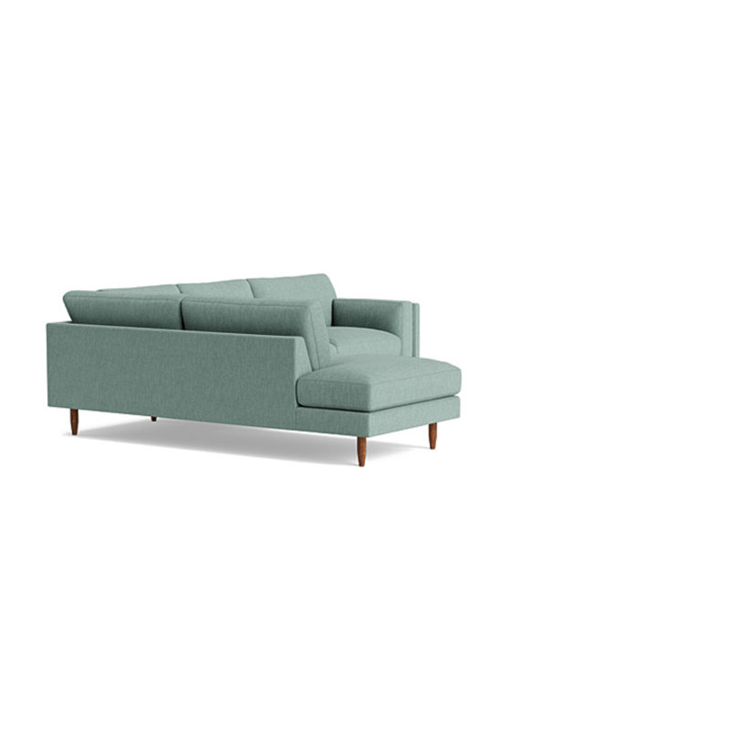 Skinny Fat Sectional, Performance Weave - Spa, Left Hand Facing