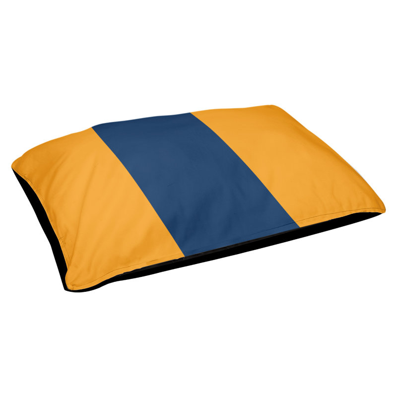 Coussin extérieur Utah, Très grand (l 50 po x P 40 po x H 17 po), Or/Bleu marine/Or