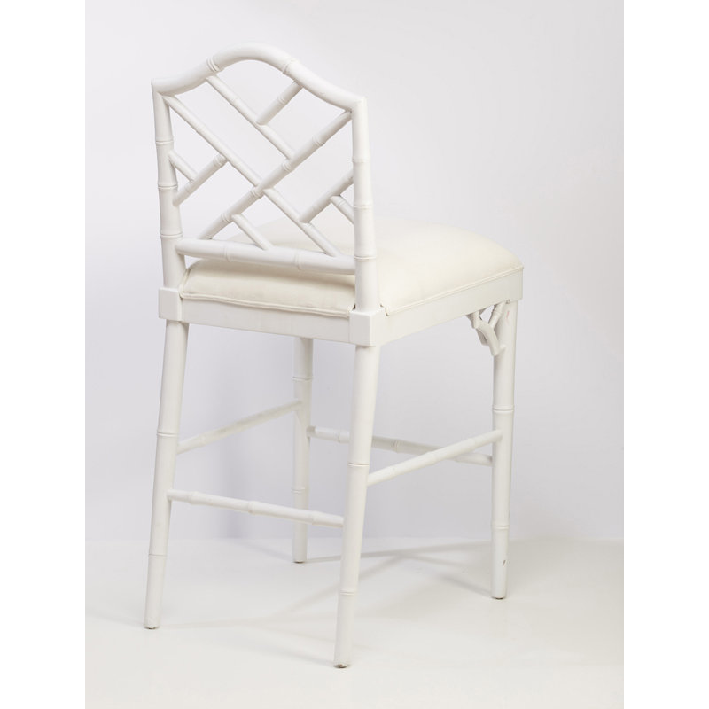 Corty 48" Bar Stool, White