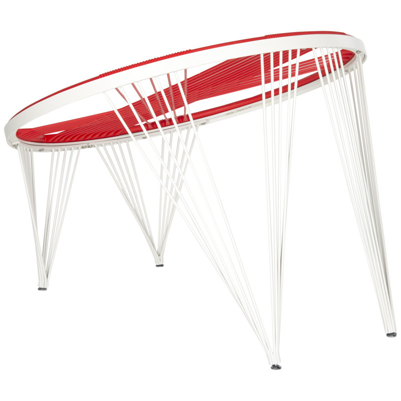 Outdoor Stevie Papasan Chair, Red/White