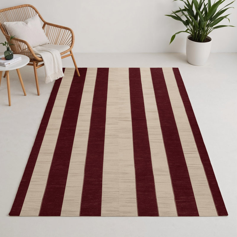 Tapis d'intérieur et d'extérieur à carreaux beige, Rectangulaire 3 pi x 5 pi