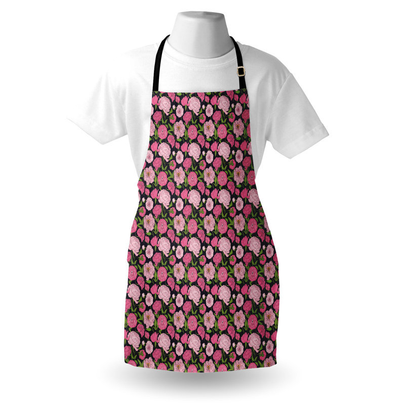Tablier floral rose East Urban Home