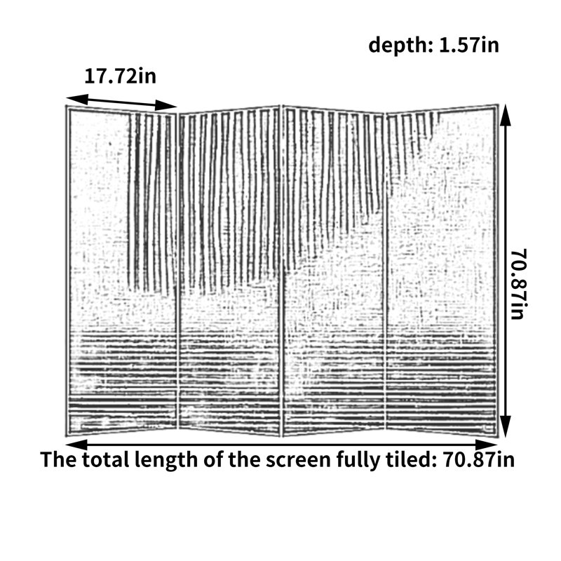 Mottla, 70.87" H x 70.87" W x 1.57" D