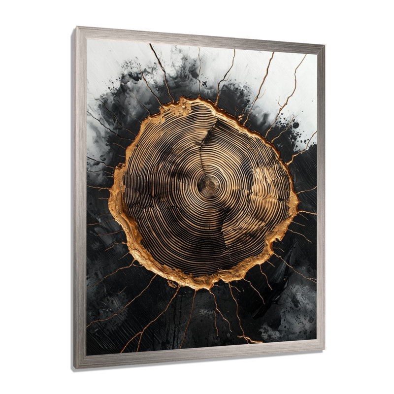 Gibora - Paysages, art mural, salon, H 20 po x l 12 po, Impression de cadre photo, Argent argent