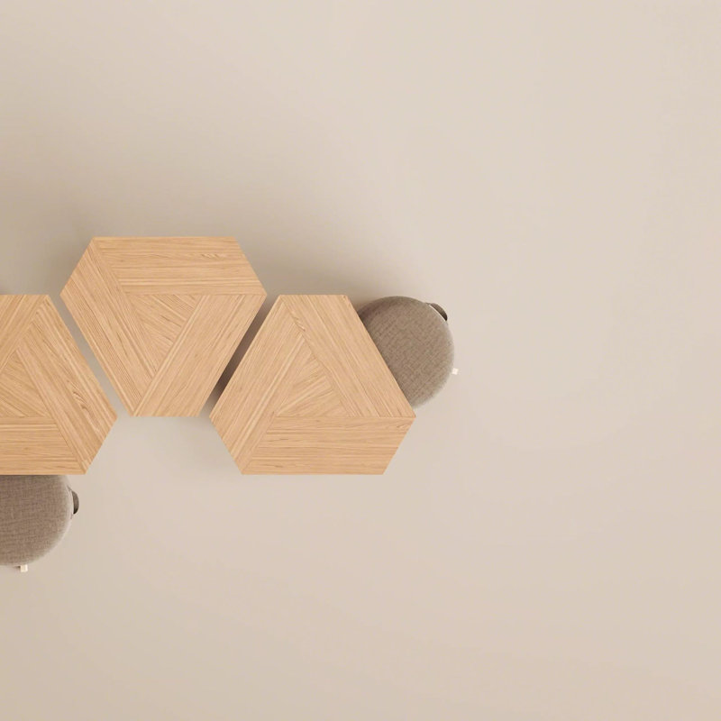 Frank Lloyd Wright Rockford Table, Oak Wood