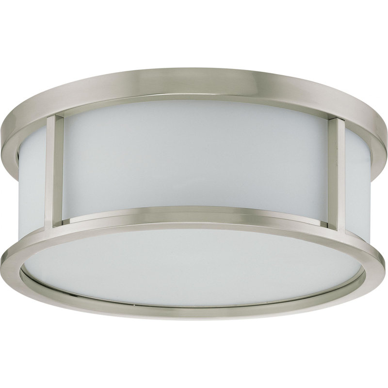 Floyd Glass Flush Mount, 5.62" H x 15" W x 15" D / No