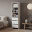 Armoire autoportante Cando H 83,9 po avec 3 tablettes et 3 tiroirs - Blanc