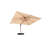 EplIng 156'' x 120'' Rectangular Cantilever Umbrella With Crank Lift ,StAnd Included,Beige-57504010
