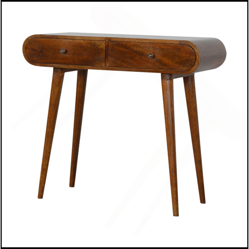 Console Chestnut London, 2 tiroirs, pieds nordiques