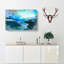 Boats Docked In The Harbour In Abstract - Wrapped Canvas Painting-55316276