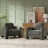 Fauteuil incurvé moderne en chenille 36 po Werts