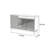 Tempered Glass Door Adjustable Buffet Table