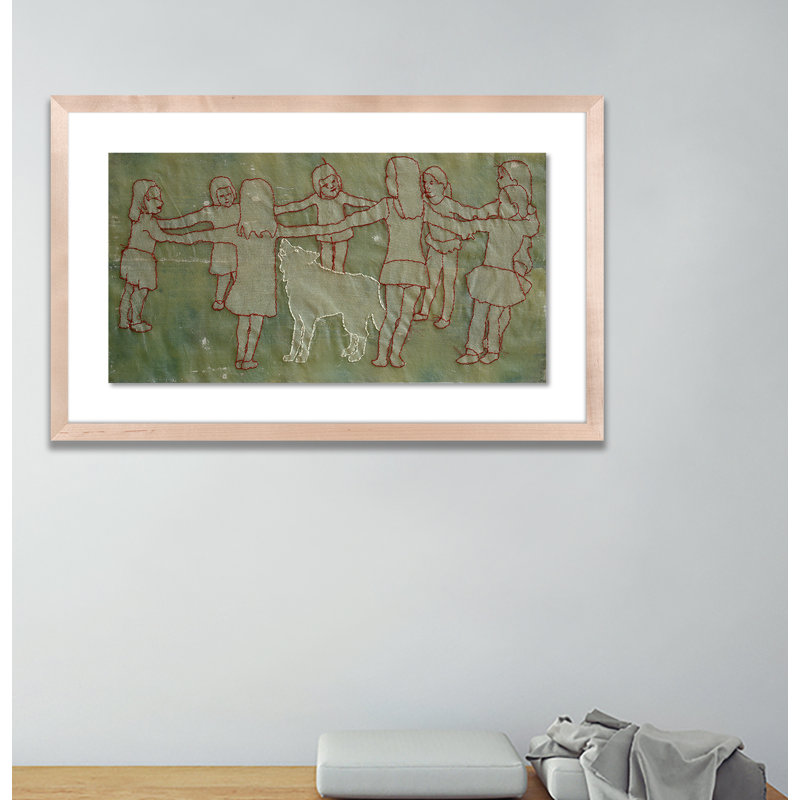 Jericho Print by Karin Bos, 28" H x 48" W x 2.5" D, Natural