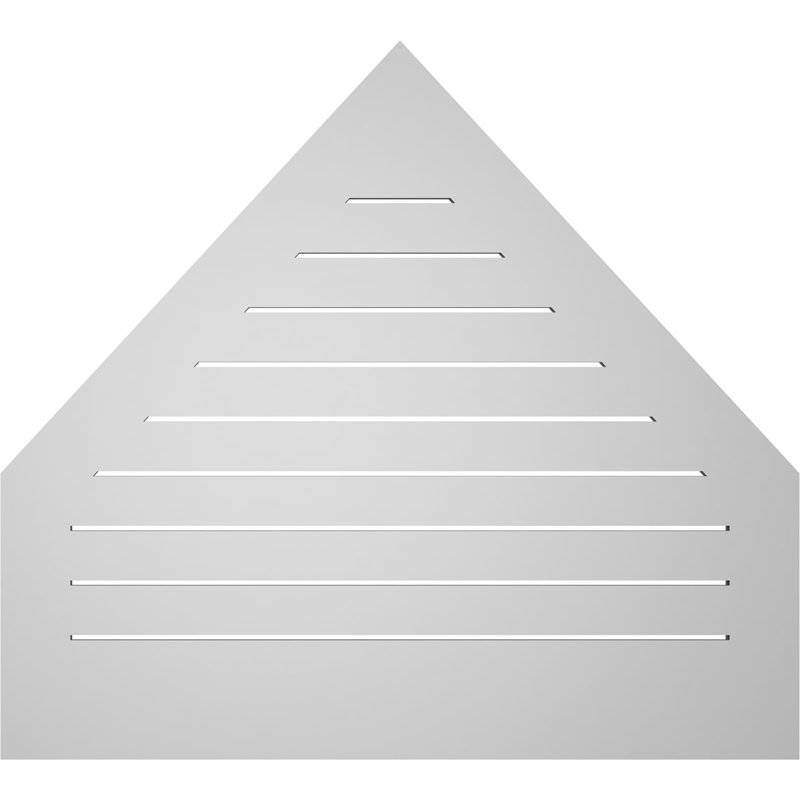 Peaked Surface Mount Signature Urethane Functional Gable Vent 13/12 Pitch, Primed Tan, 36" H x 40" W x 1" D