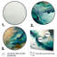 «Turquoise Waves Impressions Of Infinity», peinture abstraite, art mural-1136944770-1136944789