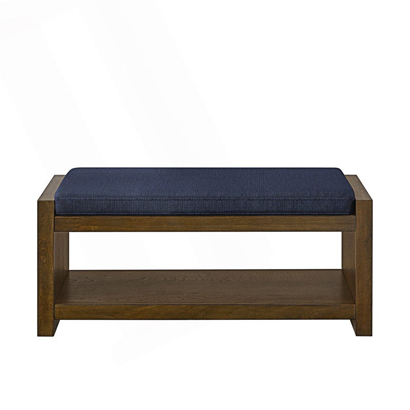 Accent Bench With Lower Shelf Shoe Rack