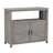 Wooden Patio Bar Table Set With Storage Cabinet