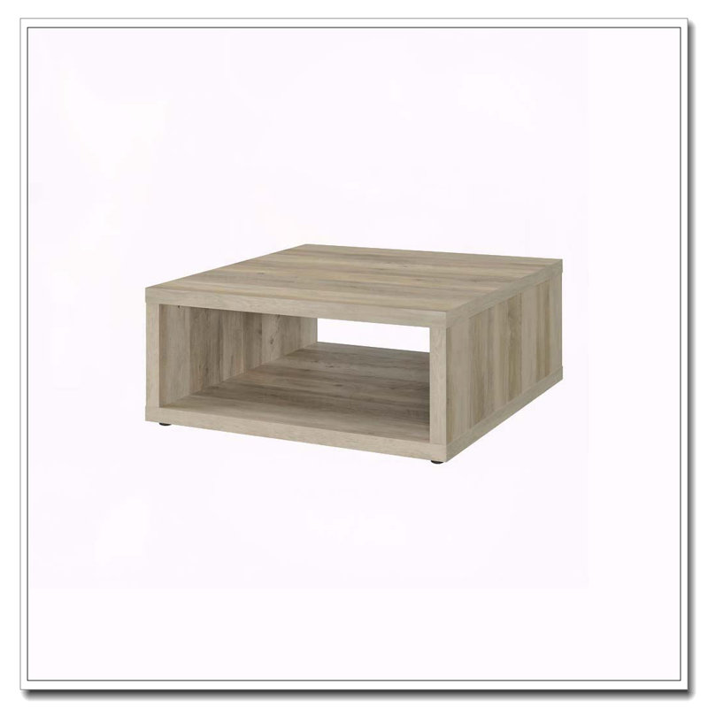 Flint Distressed Pine Square Engineered Wood Coffee Table