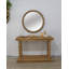 Miroir rond en rotin 31,9 po