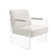 Tribecca Upholsterd Armchair with Clear Lucite