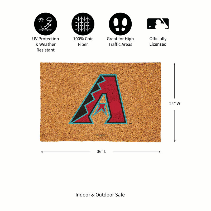 Grand tapis couleur coco Arizona Diamondbacks, 36 po x 24 po