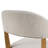 5-Piece Rubber Wood Dining Table Set With Upholstered Chairs