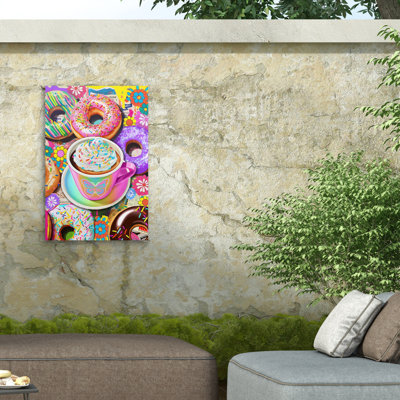«Jess Stempel Coffee Donuts» 1 toile d'extérieur