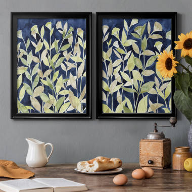 Winston Porter Indigo Field 2 Framed On Canvas by Susan Jill Print