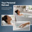 Baignoire de trempage autoportante ergonomique à surface solide, résine de pierre, trempage profond, appui-tête et soutien lombaire-129227783