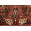 Tapis unique en laine noué à la main Bakhtiari des années 1920 de 4 pi 11 po x 6 pi 9 po rouge Cairi