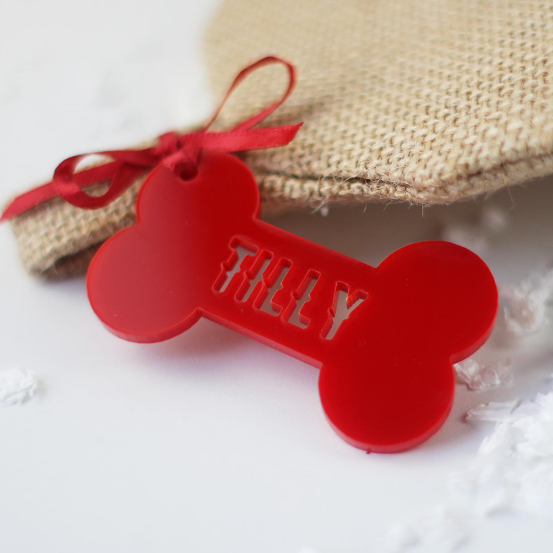 Hollis Personalised Dog Christmas Stocking, Yes